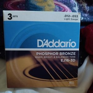 COPY - D'addarío guitar strings